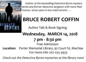 Talk & Book signing by crime novelist Bruce Robert Coffin